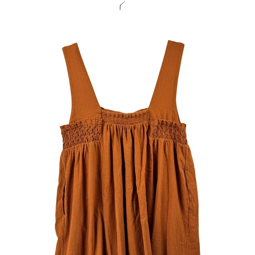 Free People Rust Brown Midi Dress - Picture 8 of 16
